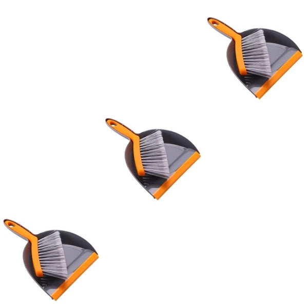 3 Count Mini Broom Set Dustpan and Brush Sets Brushes Desktop Handheld