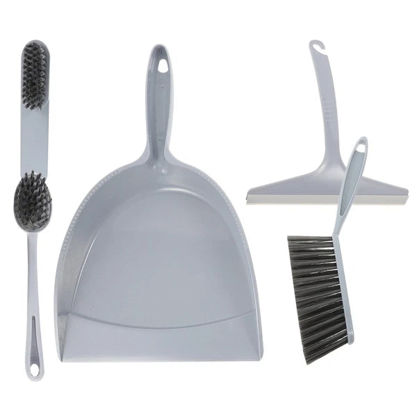 5Pcs Mini Desktop Sweep Cleaning Brush Small Broom Dustpan Set for Home Office