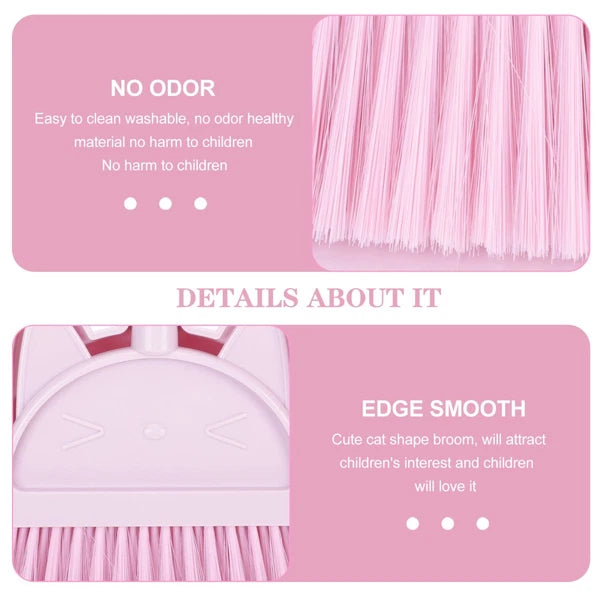 Children's Broom Set Childrens Sweeping Brush Small Brooms Dustpan