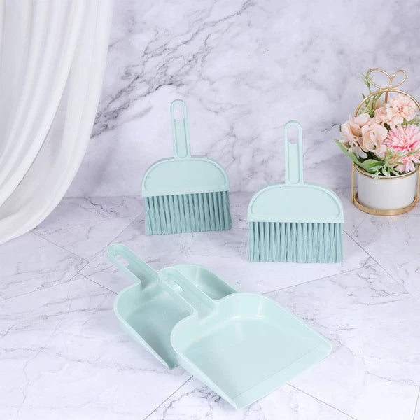 Set of 2 Mini Dustpan Broom Hand Brush Hamster Cage Cleaning Kit