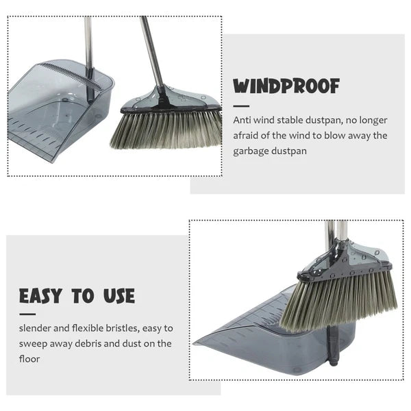 Soft Broom Sweeping Travel Office Dustpan Kit Home Cleaning Supplies