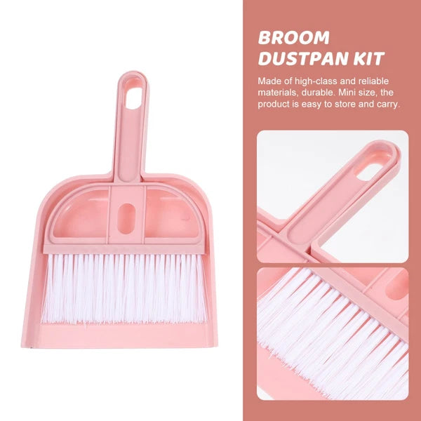 6 Sets Cleaning Artifact Set Hand Sweeper And Scoop Mini Dustpan Brush-