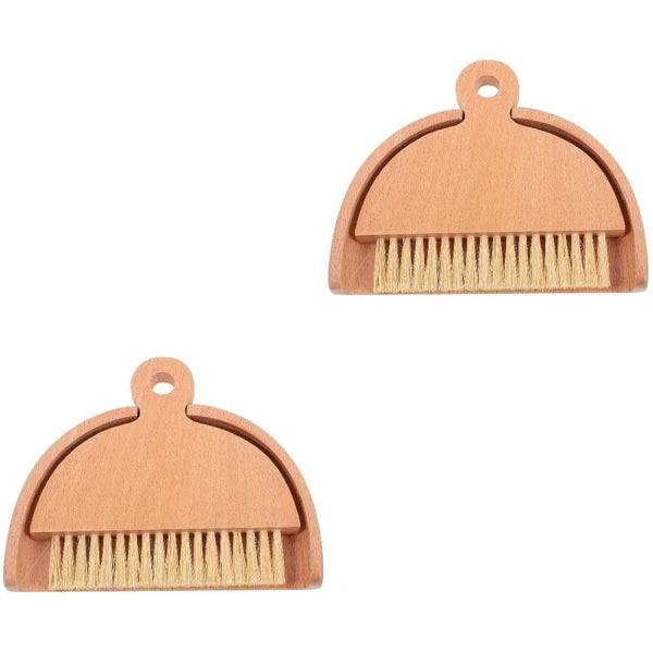 2 Sets Keyboard Cleaning Broom, Dustpan, Table Brush Set, Dining Table,-