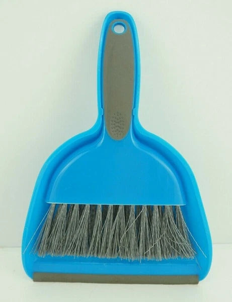 Mini Broom and Dustpan Set Blue