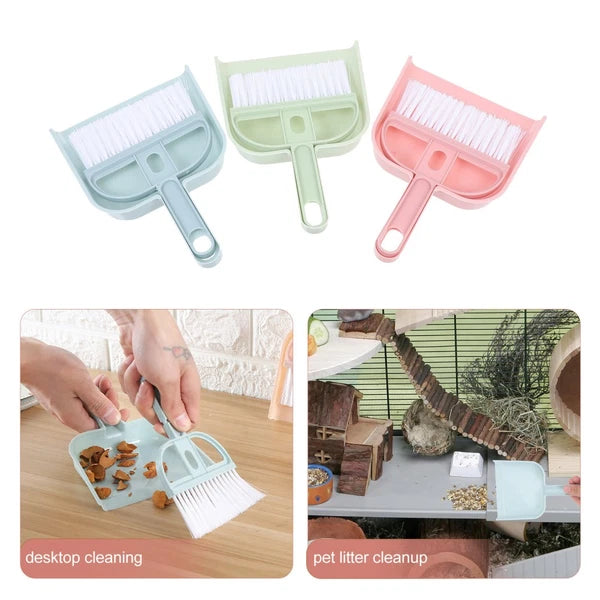 6 Sets Cleaning Artifact Miniature Brush and Dustpan Bulk Desktop Broom