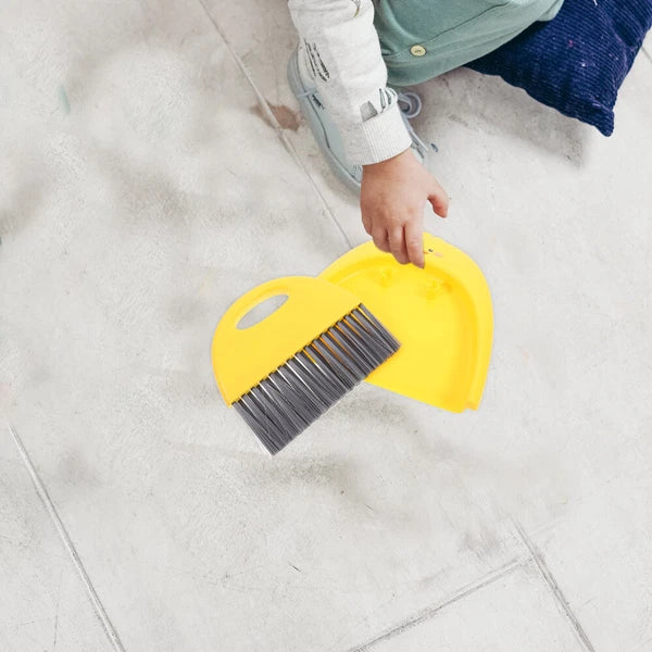 4 Sets Cleaning Broom Dustpan Table Brush Dining Table Sweeper-