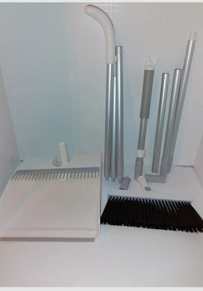 INVOSON Telescopic Broom & Dustpan Set Cleans with Adjustable