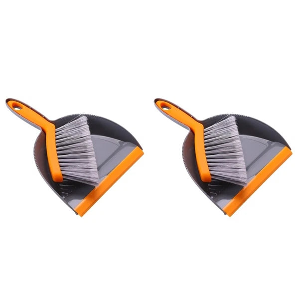 Set Of 2 Mini Broom Set Small Desk Broom Hand Broom And Dustpan-