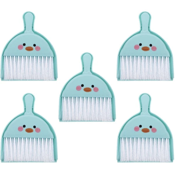 5 Sets Mini Broom Duster for Car Air Vent Small Brush and Dustpan