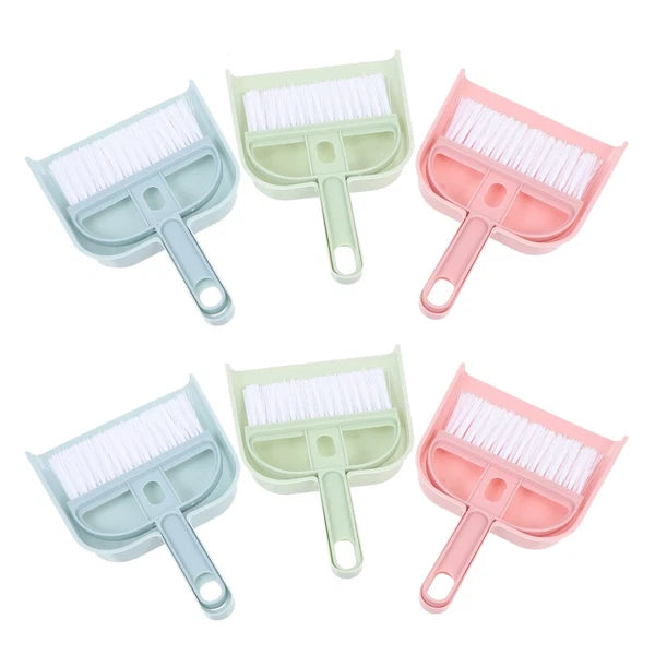 6 Sets Cleaning Artifact Miniature Brush and Dustpan Bulk Desktop Broom