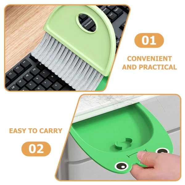 Small Broom Set Student Child Dustpan Cleaning Scrub Brushes For-
