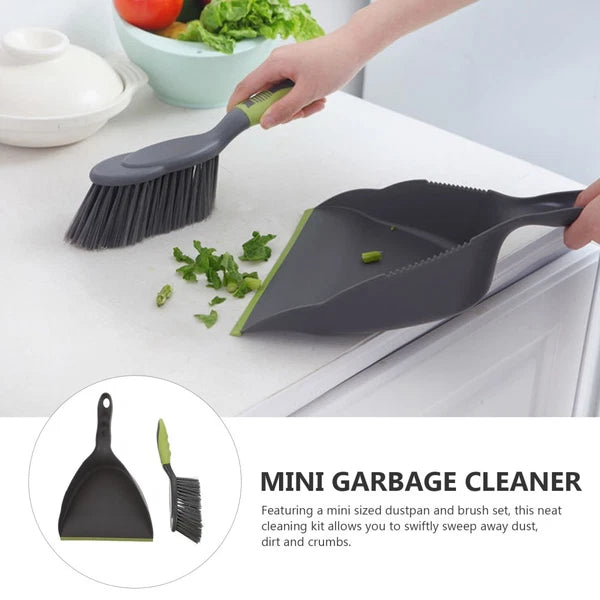 2 Sets  of Household  Dustpan and Broom Compact Home and Desktop Cleaning Tool