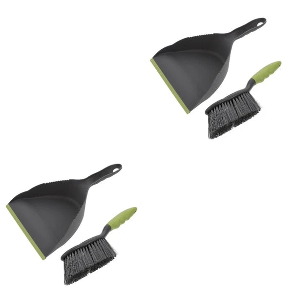 2 Sets  of Household  Dustpan and Broom Compact Home and Desktop Cleaning Tool