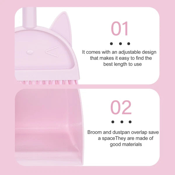 Children's Broom Set Childrens Sweeping Brush Small Brooms Dustpan