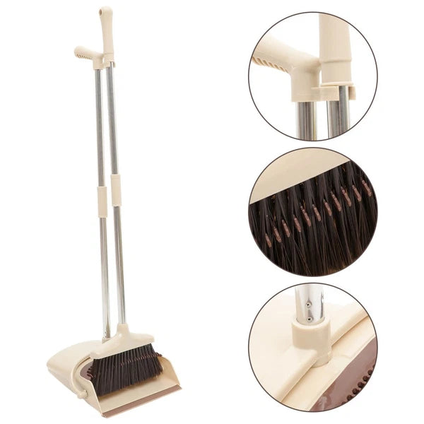 Broom Dustpan Set Office Broom Set For Home House Cleaning Kit-