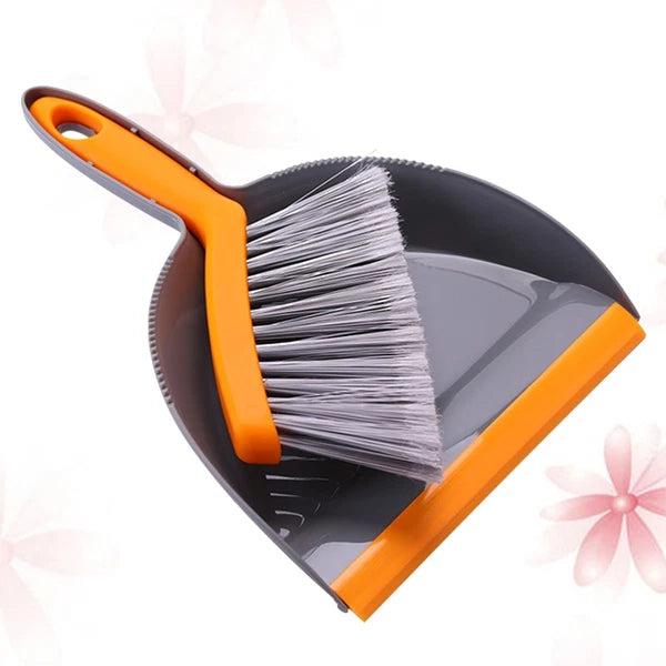 2 Count Mini Broom Set Broom Dustpan Desktop Cleaning Brush-
