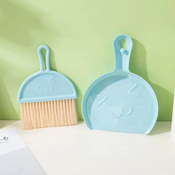 Mini Hand Broom and Dustpan Set Small Dust Pans with Brush Set Desktop Cleaning