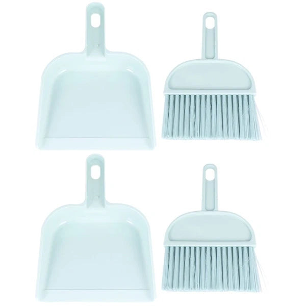 Set of 2 Mini Dustpan Broom Hand Brush Hamster Cage Cleaning Kit