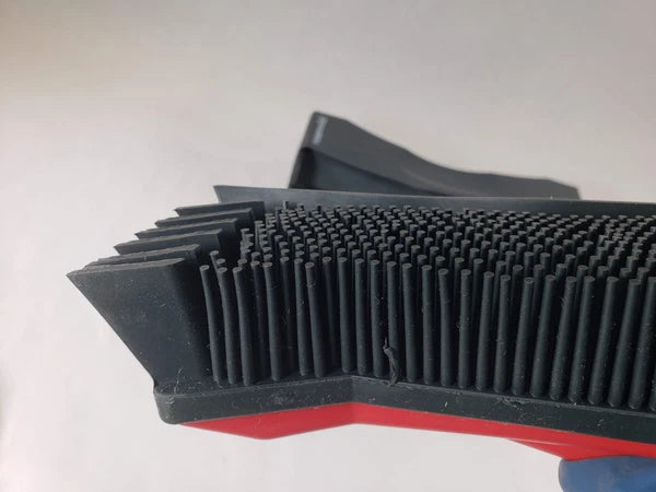 Roamwild Multi-Cleaner Rubber Pull Broom & Dustpan Combo Set for Wet & Dry Mess
