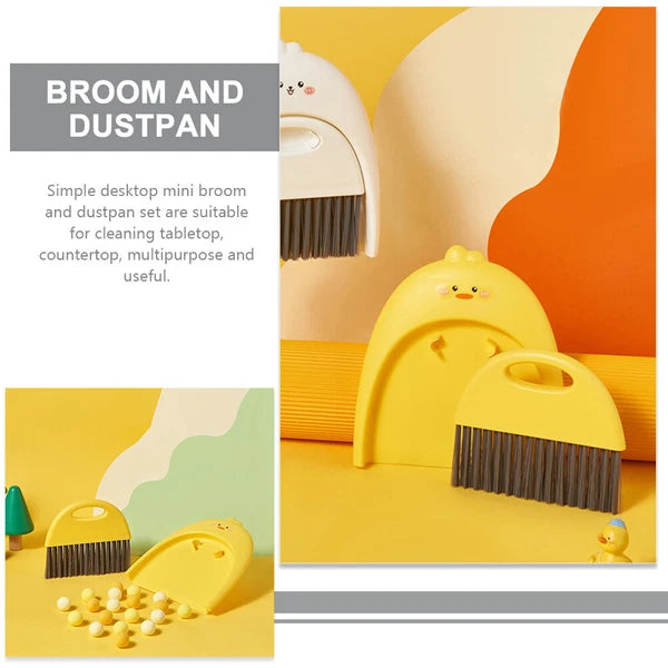 Mini Dustpan Set Child Baby Small Cleaning Keyboard Brush And-