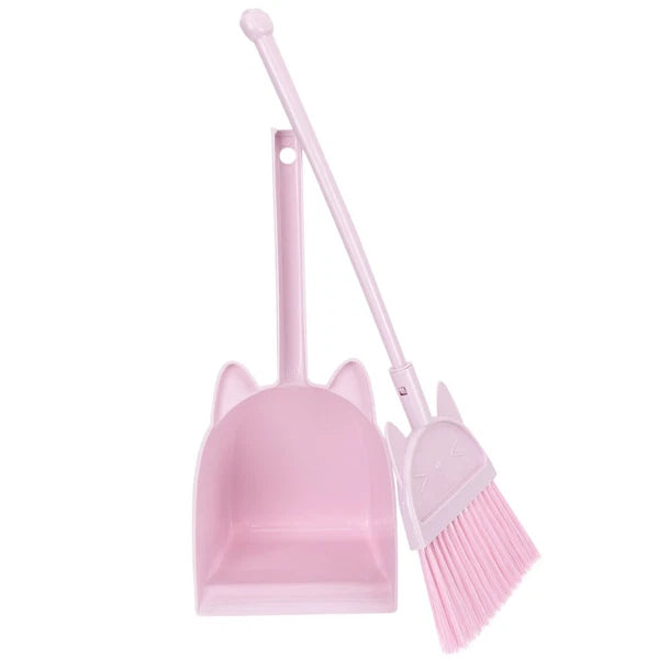 Children's Broom Set Toddler Childs Sweeping Brush Small and Dustpan Mini
