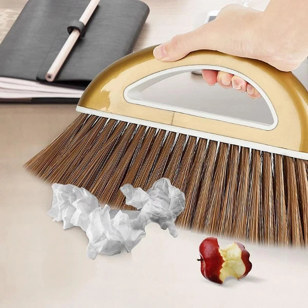 Brooms and Dustpans Sets Dust Pan and Broom with Long Handle Floor Cleaning Set