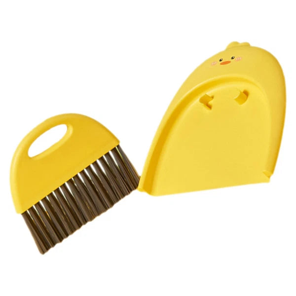 2 Sets Mini Cleaning Broom Dust Pan Table Brush Set Dining Table-