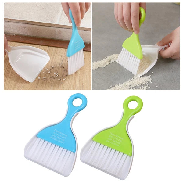 Set of 3 Dust Removal Broom Child Small Table Top Dustpan Mini Hand