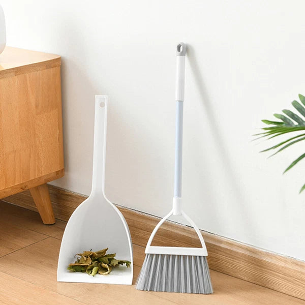 Mini Broom Dustpan Set Cleaning Kids with Toddler Kits Household