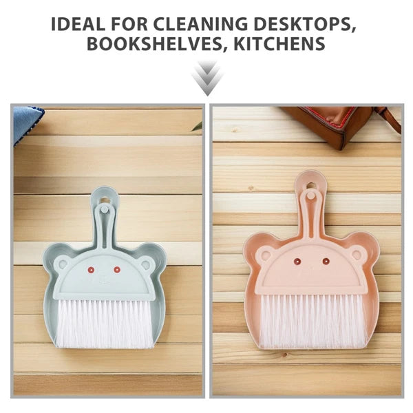 6 Sets Desktop Cleaning Broom Mini and Dustpan Keyboard Brush Cleaner