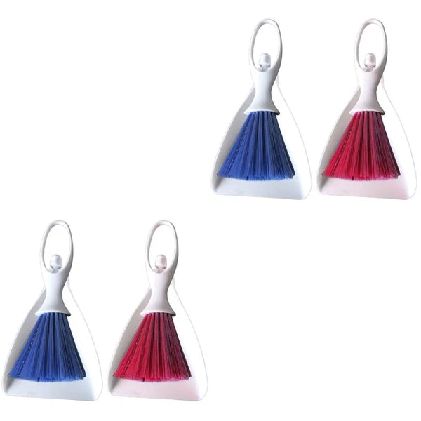 2 Count Desktop Broom Set Mini Cleaning Brush Household Supplies Tools