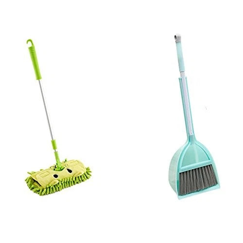 Mini Housekeeping Cleaning Tools for Children,3pcs Include Mop,Broom,Dustpan ...