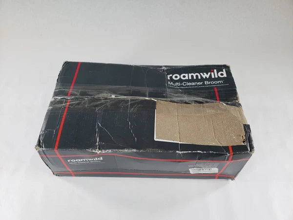Roamwild Multi-Cleaner Rubber Pull Broom & Dustpan Combo Set for Wet & Dry Mess
