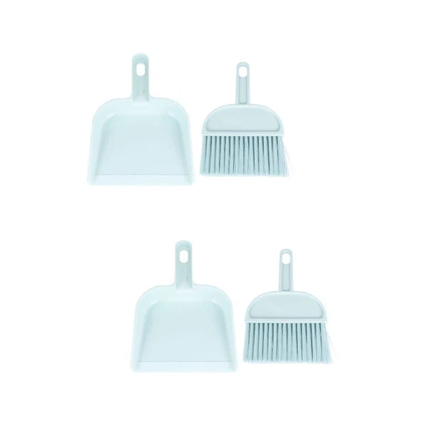 Set of 2 Mini Dustpan Broom Hand Brush Hamster Cage Cleaning Kit