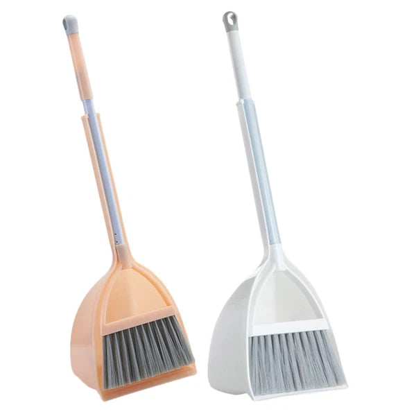 4 Pcs Small Broom and Dustpan Set Kids Housekeeping Child Cleaning Supplies for