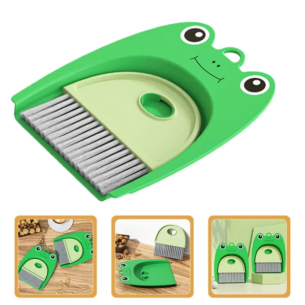 Small Broom Set Student Child Dustpan Cleaning Scrub Brushes For-
