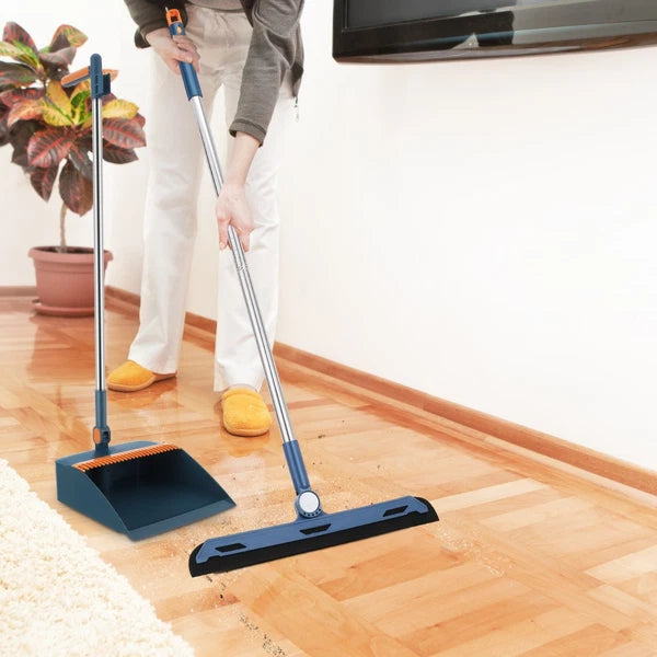 Folding Broom Set Office Dad Cleaner Collapsible And Dustpan-