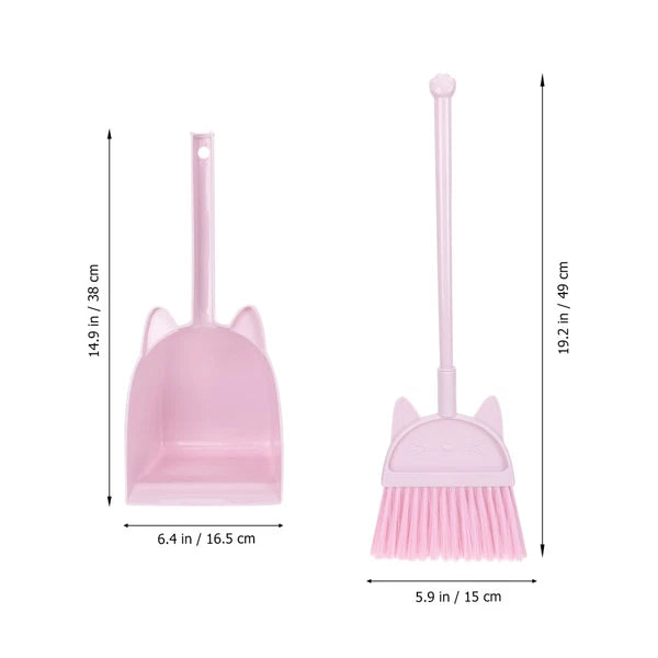Children's Broom Set Childrens Sweeping Brush Classroom Kids and Dustpan for