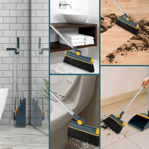 Dust Pan And Brush Set Brooms For Sweeping Indoor Cleaning Tool