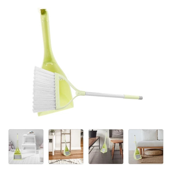 Children's Broom Set Toddler Kids Cleaning Accessories Small Dustpan