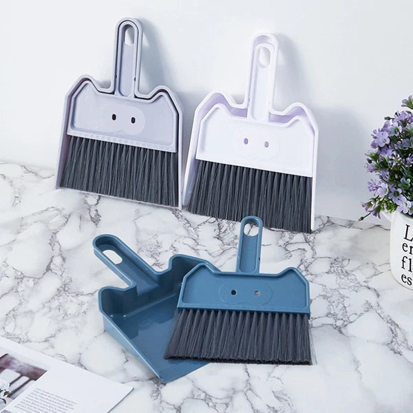 2 Sets Keyboard Cleaning Brush Child Broom with Dustpan Small Hand