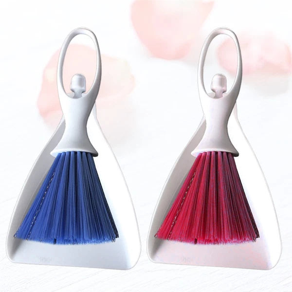2 Count Desktop Broom Set Mini Cleaning Brush Household Supplies Tools