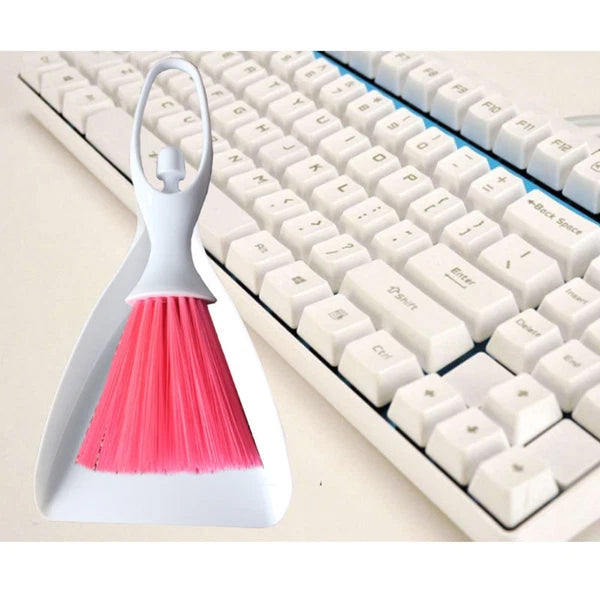 2 Count Desktop Broom Set Mini Cleaning Brush Household Supplies Tools