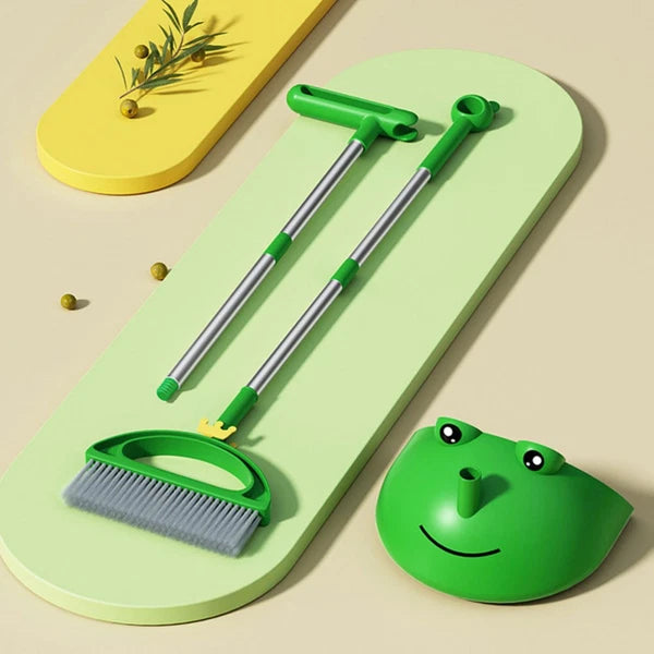 Children's Broom Set Toddler Baby Cleaning Tool Floor Dust Brush