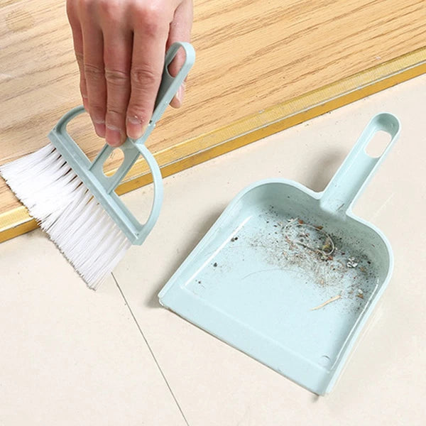 6 Sets Cleaning Artifact Set Hand Sweeper And Scoop Mini Dustpan Brush-