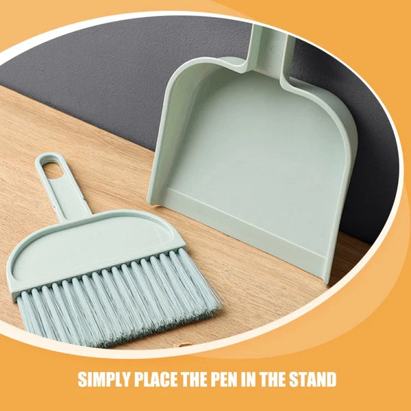 Desktop Broom Set Child Car Detailing Brush Cleaning Small Dustpan