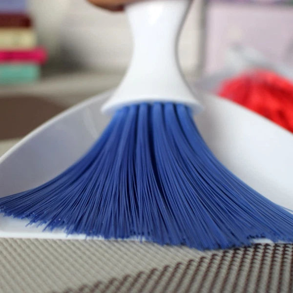 2 Count Desktop Broom Set Mini Cleaning Brush Household Supplies Tools