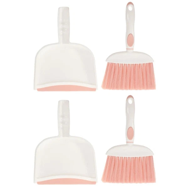 2 Sets Small Broom, Dustpan Set, Table Broom, Broom, Brush and-