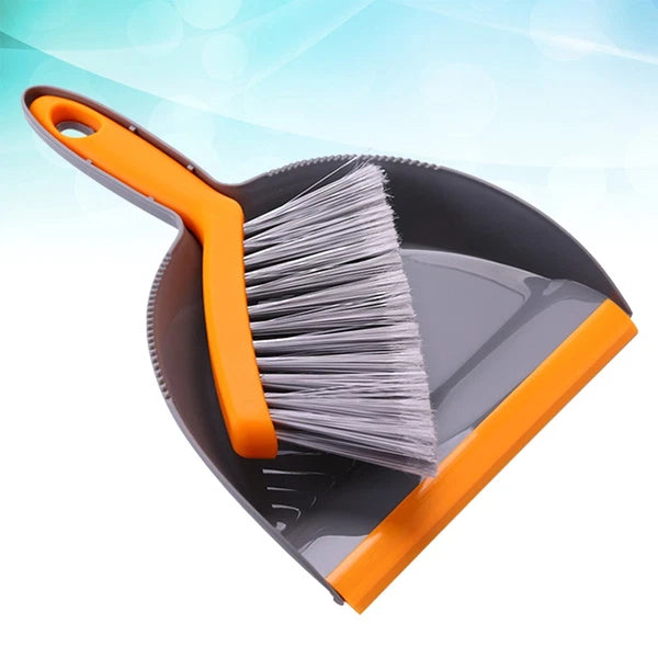 2 Count Mini Broom Set Broom Dustpan Desktop Cleaning Brush-