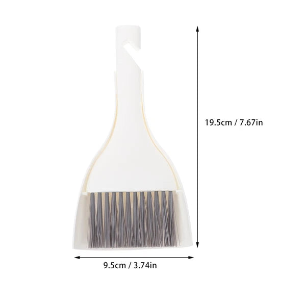 3 Sets Mini Dustpan Broom Table Cleaning Kit Small Hand Brush for